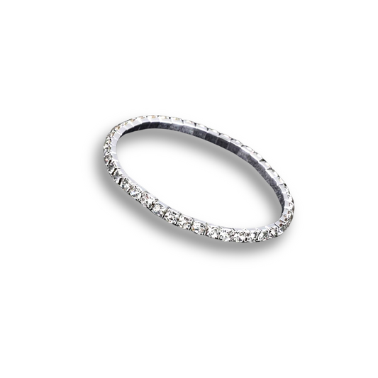 1 Row Silver Rhinestone Bracelet