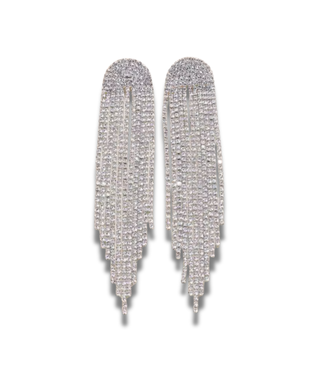 The "ROBYN" Large Silver Earrings