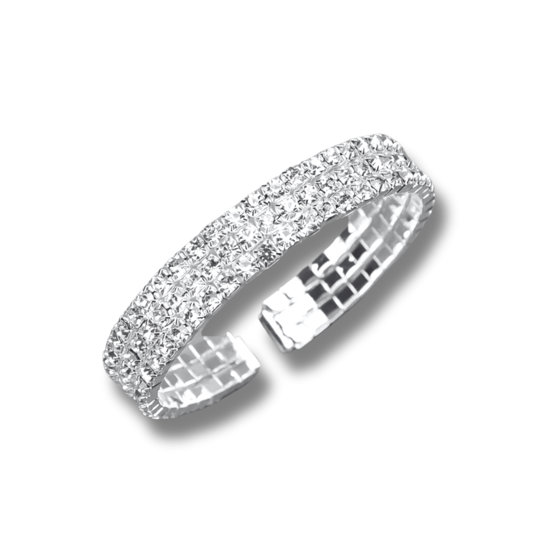 Silver Rhinestone Bangel