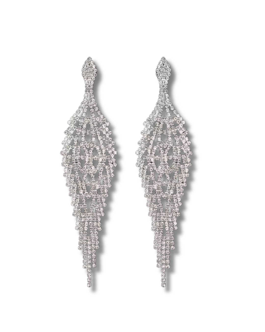 The "JASMIN" Medium Silver Earrings