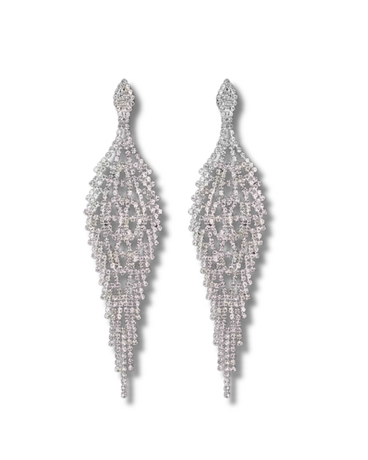 The "JASMIN" Medium Silver Earrings