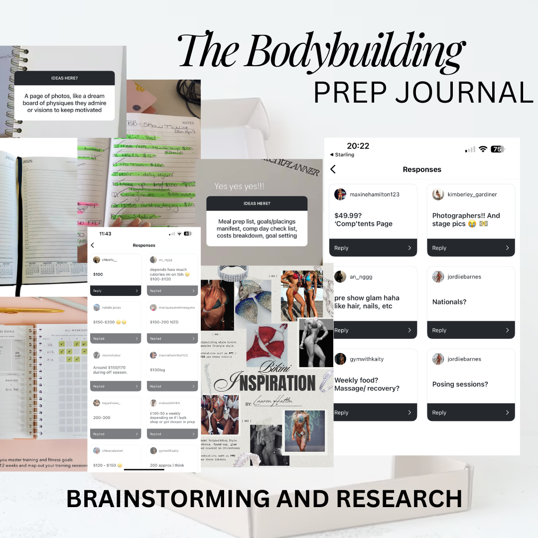 My Bodybuilding Prep Journal - COMING SOON