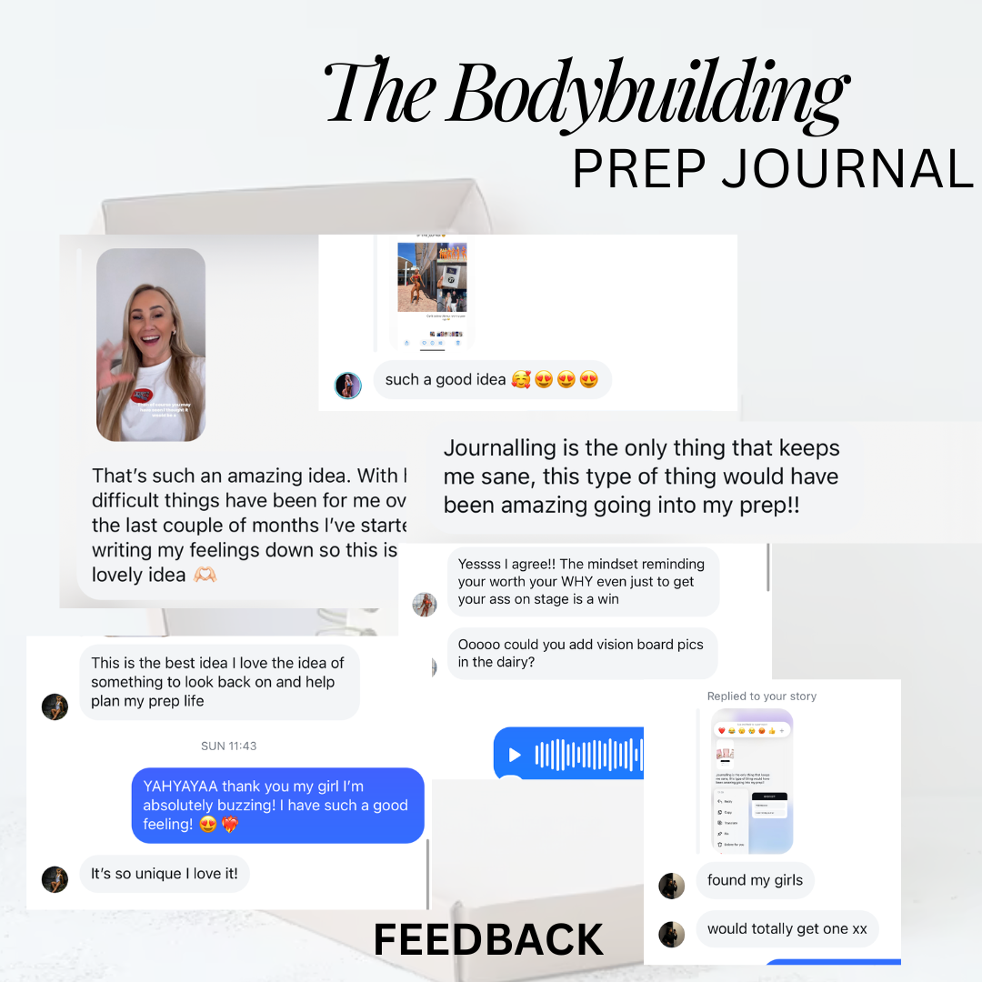My Bodybuilding Prep Journal - COMING SOON