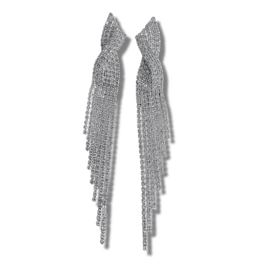 the "MAXI"  Silver Dangling Earrings