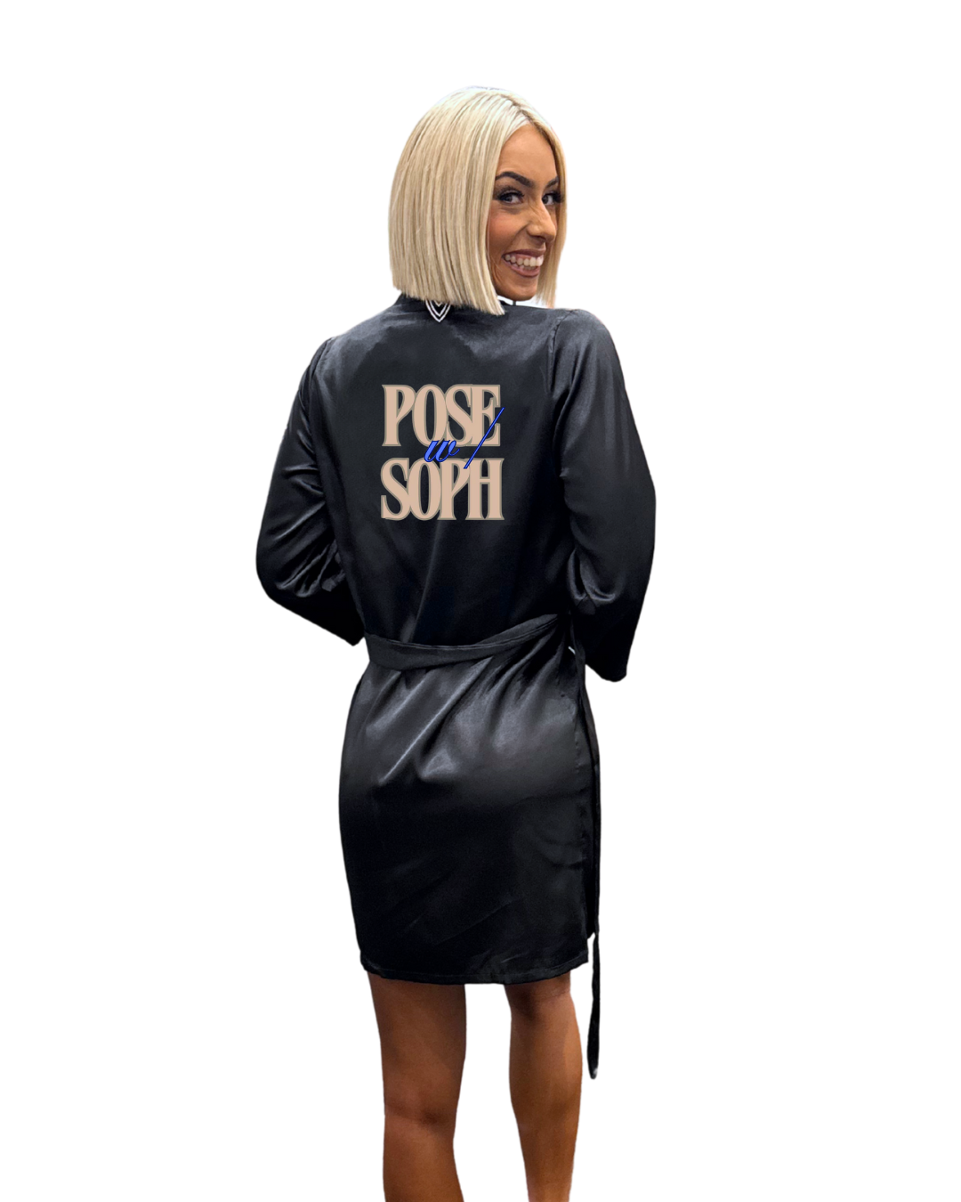 Black Show Day Dressing Gown - Coaches Logo
